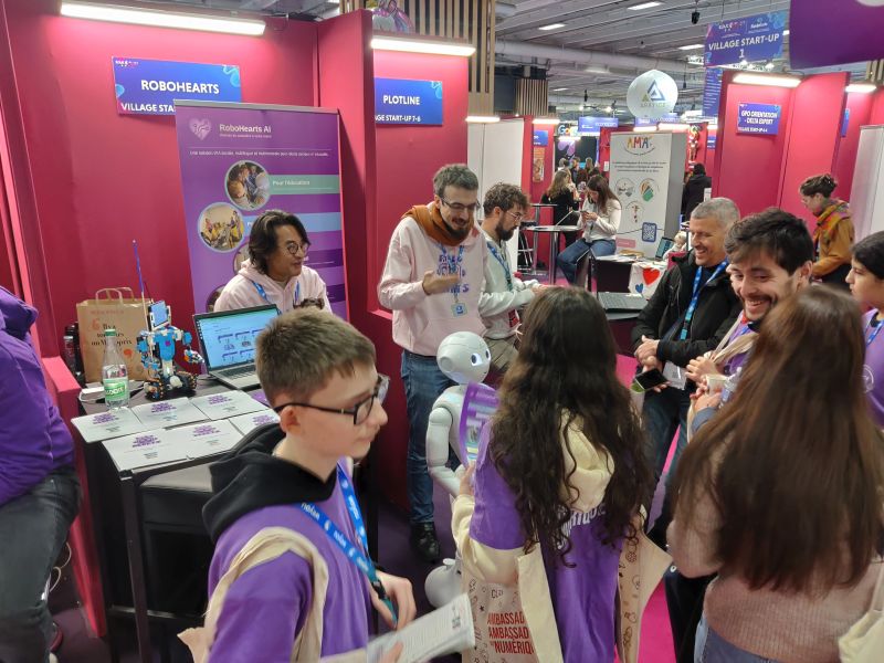 RoboHearts booth at Educ@tech