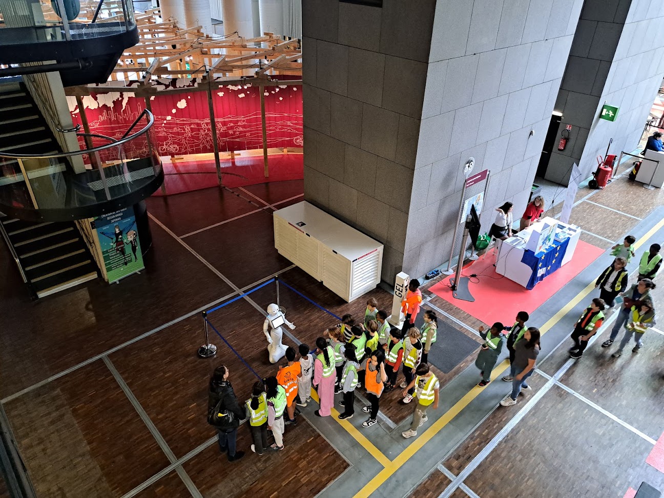 Pepper showing floor plan