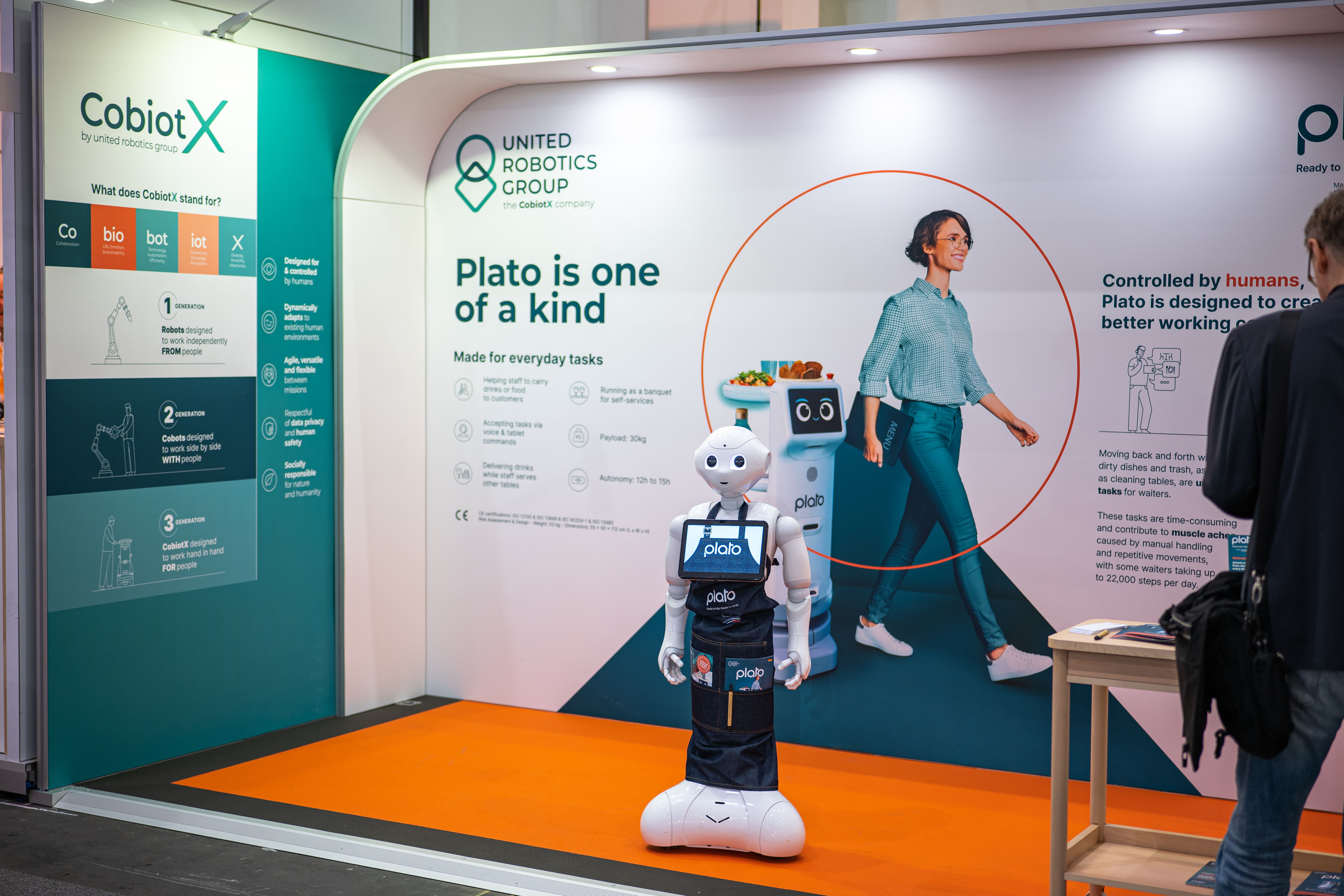 Pepper at trade fair booth