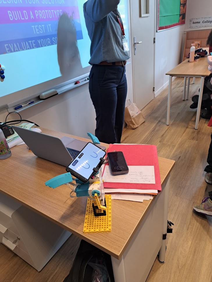 LEGO Spike robot in class